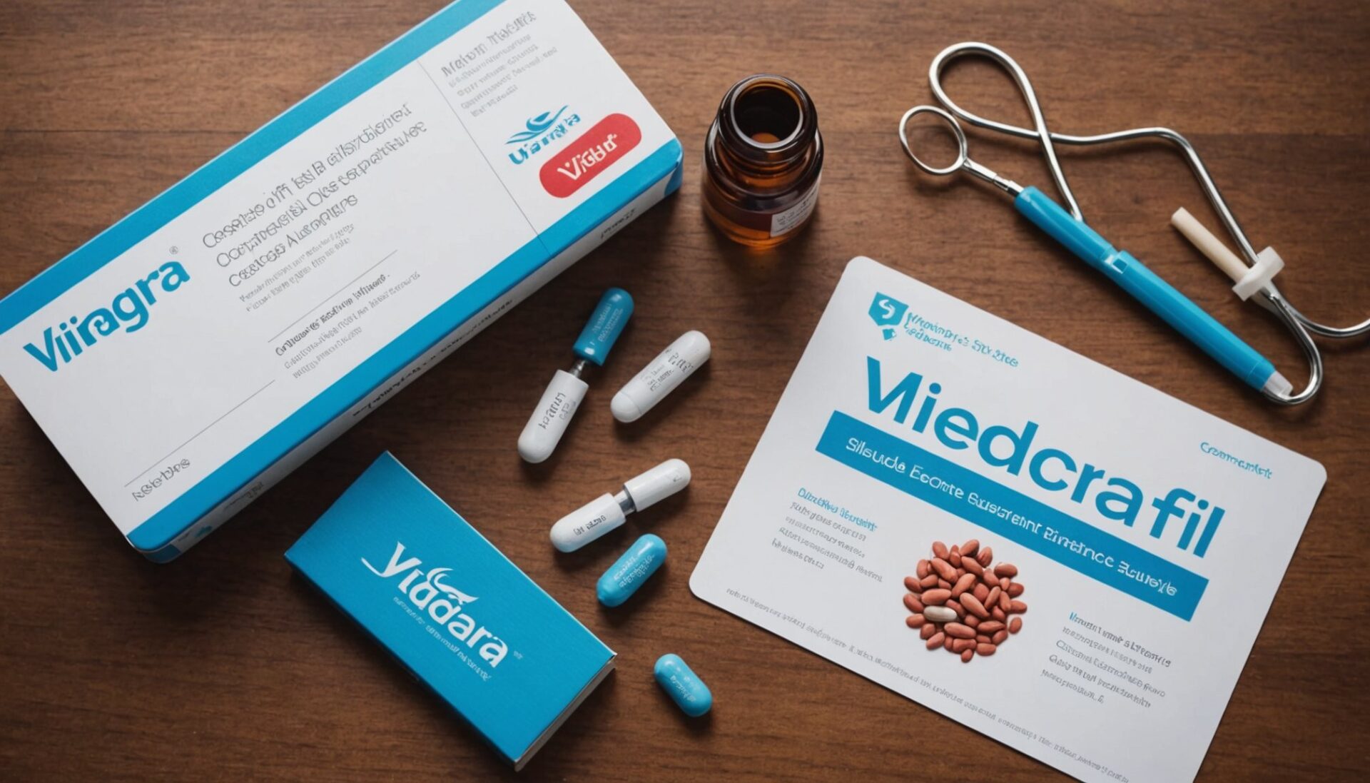 Illustration médicale expliquant le mécanisme d’action du Viagra (sildénafil) sur la circulation sanguine